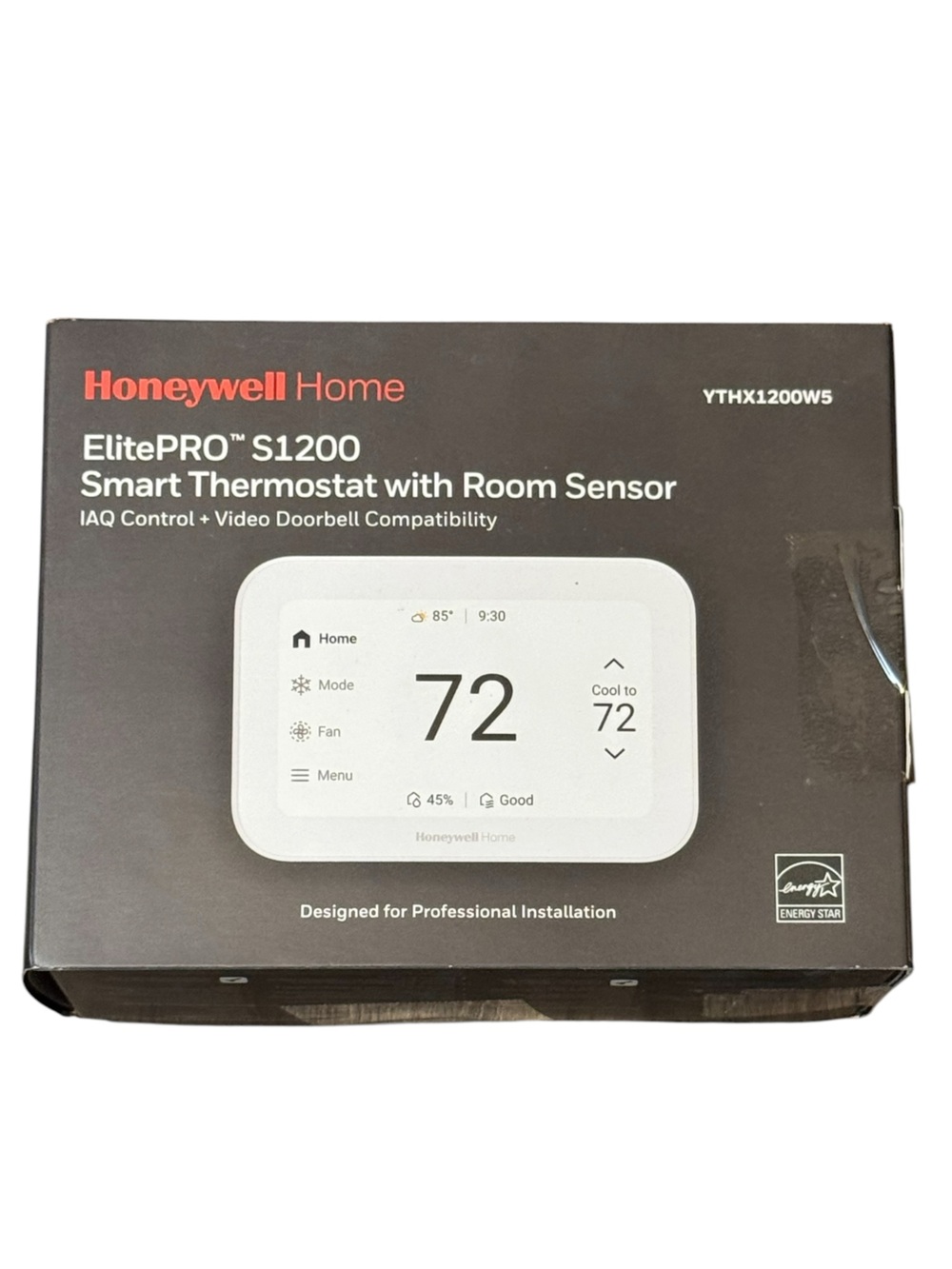 Honeywell ElitePRO S1200 Smart Thermostat with Room Sensor - White